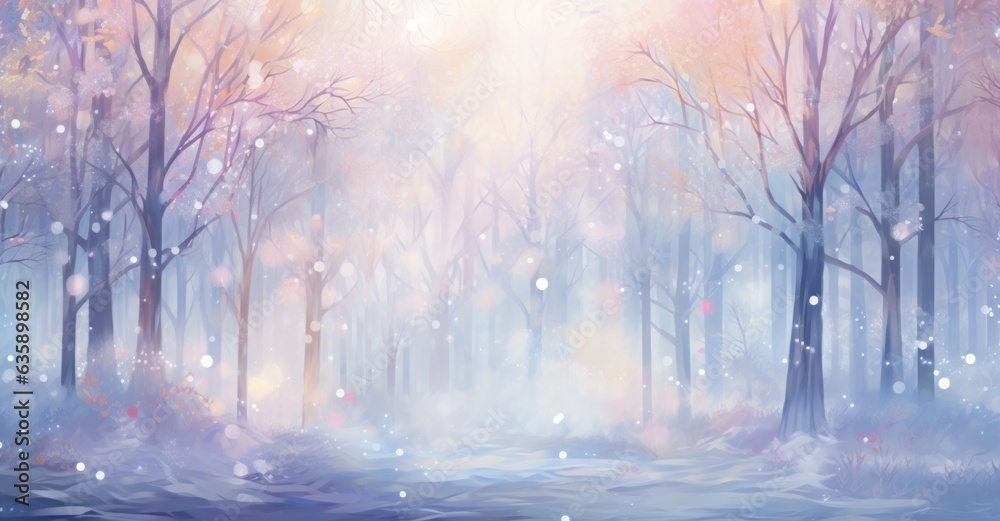 Winter natural background