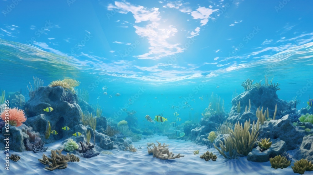 Coral reef natural background