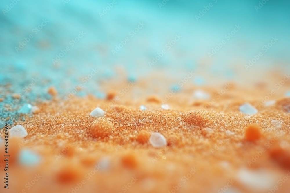 Colorful sand on the beach