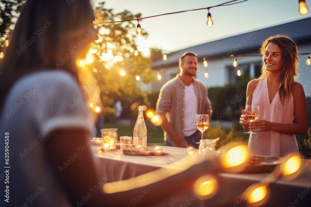 People drinking wine