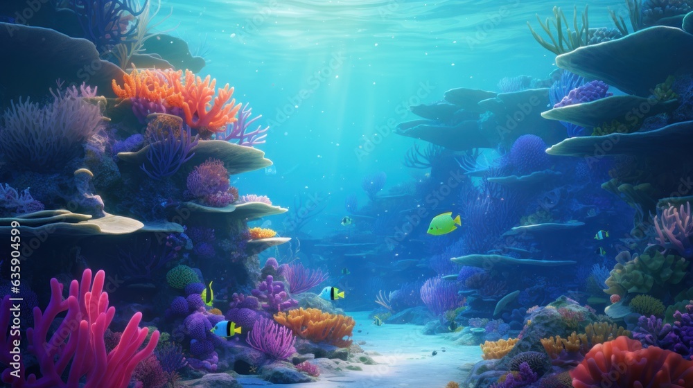 Coral reef natural background