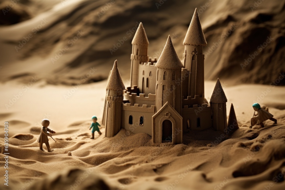 Wonderful unreal sand castle