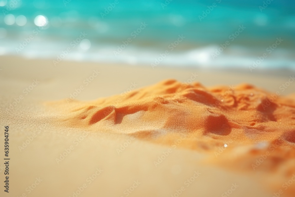 Colorful sand on the beach