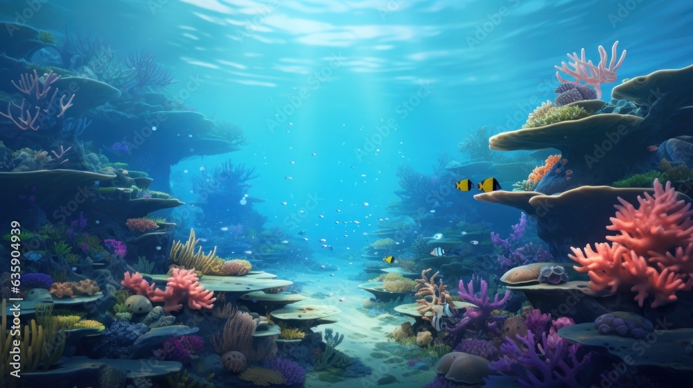 Coral reef natural background