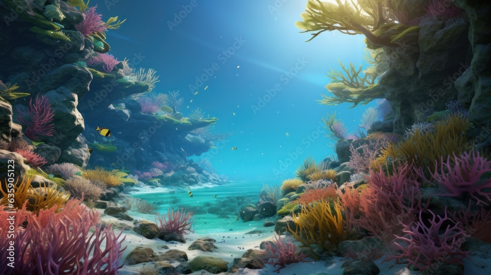 Coral reef natural background