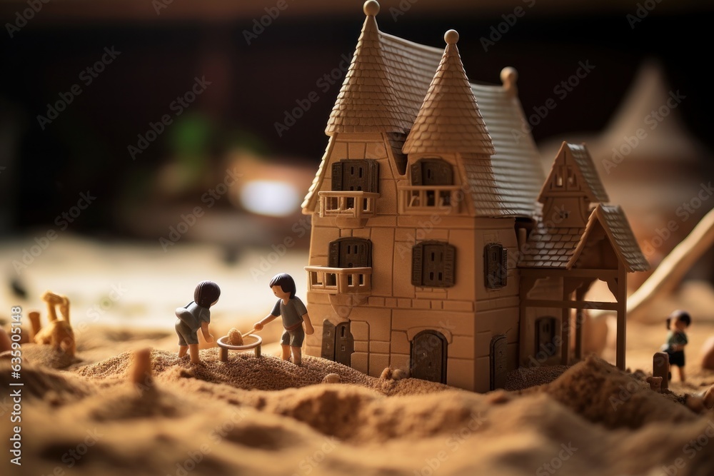 Wonderful unreal sand castle