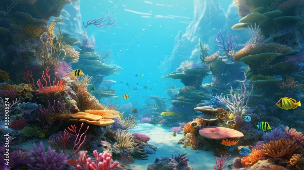 Coral reef natural background