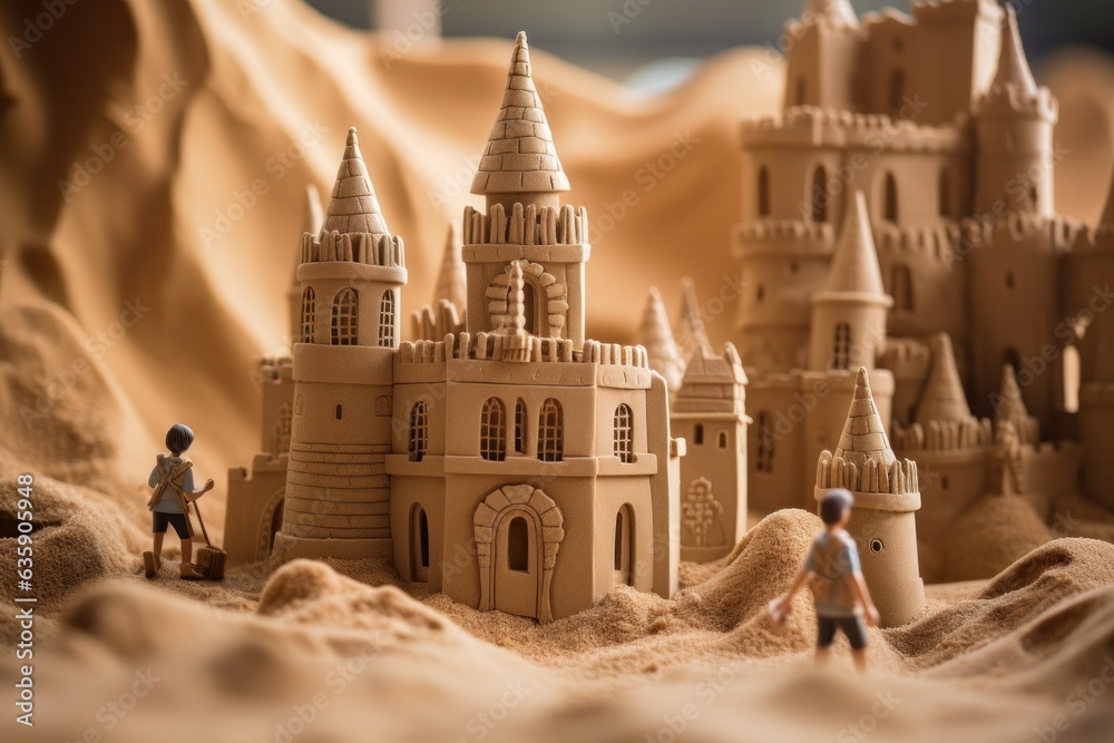 Wonderful unreal sand castle