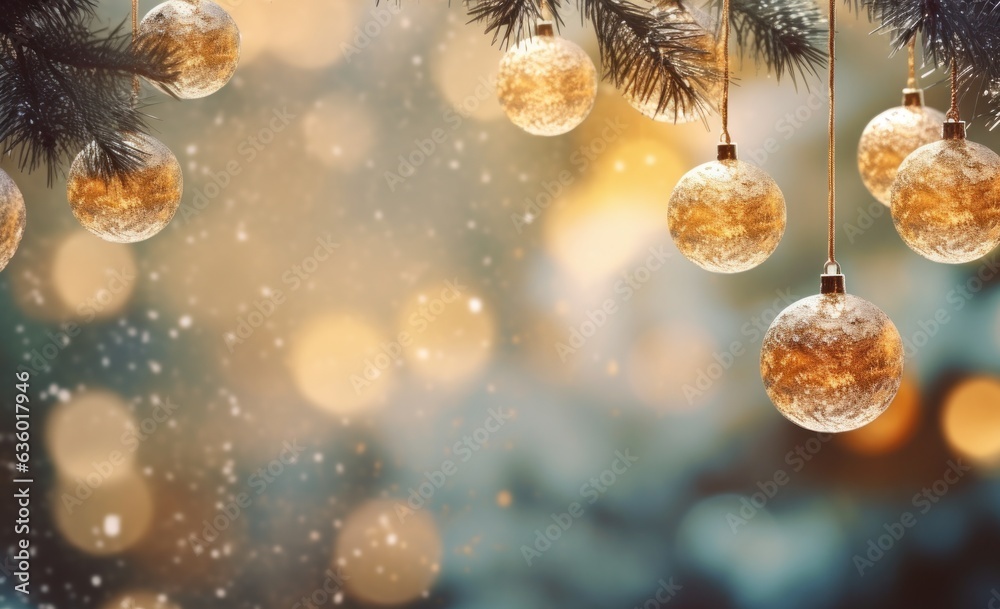 Christmas Holiday Baubles background