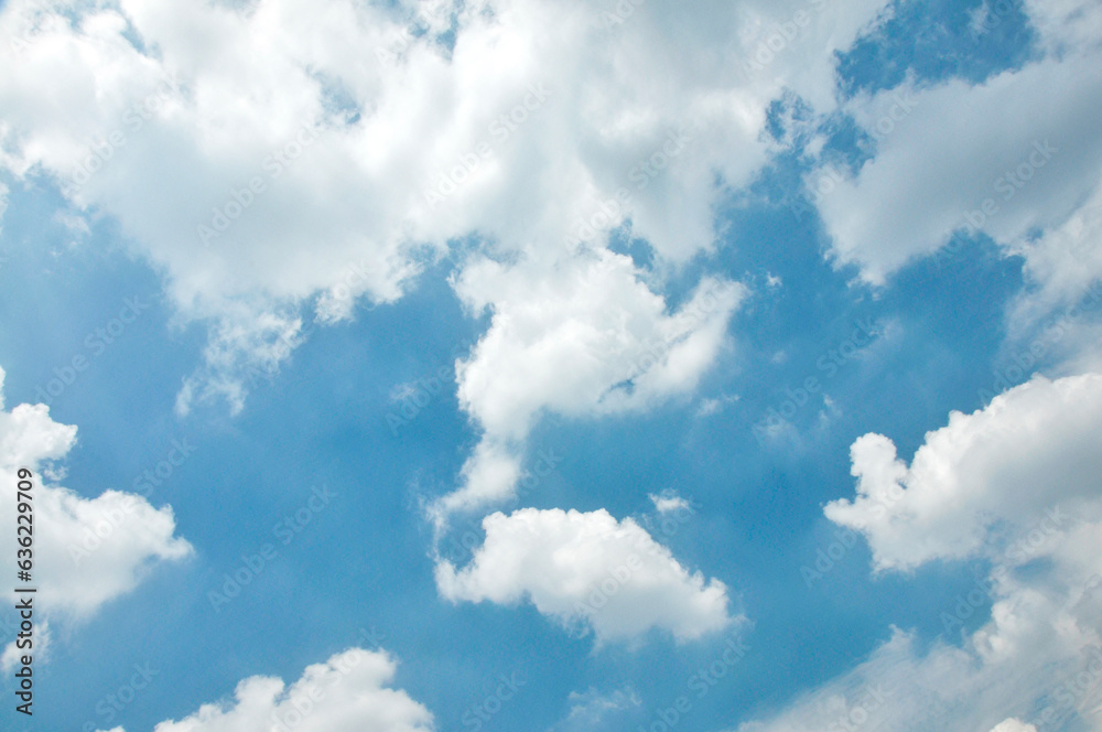 blue sky with clouds