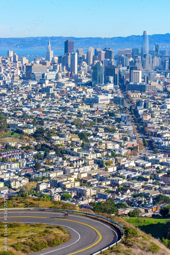 Dawning Urban Energy: 4K Image of Los Angeles Downtown and Morning Traffic at Sunrise