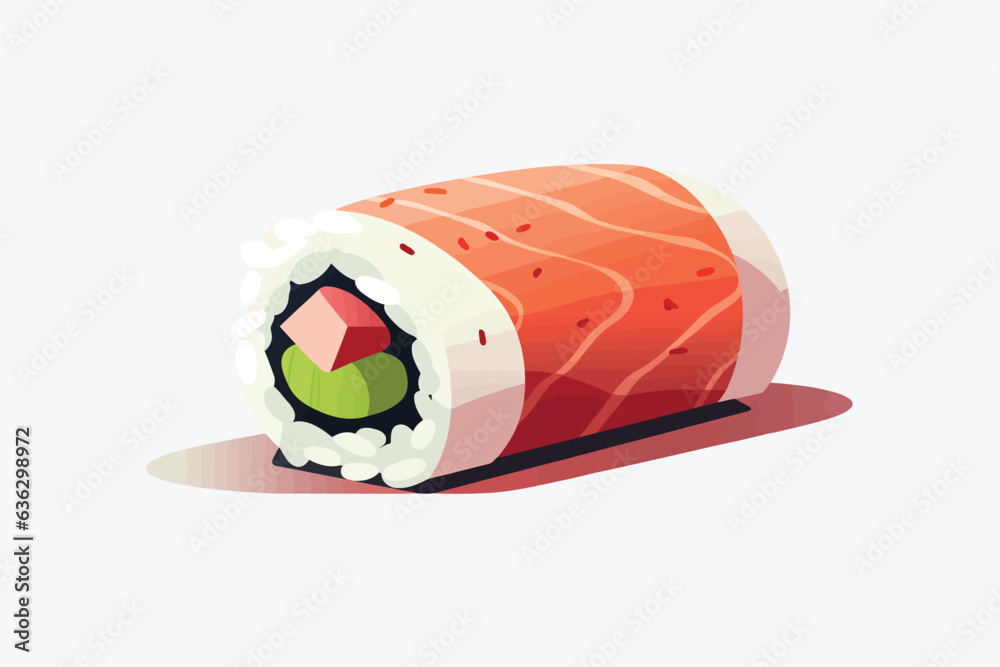 sushi vector flat minimalistic asset isolated illustration