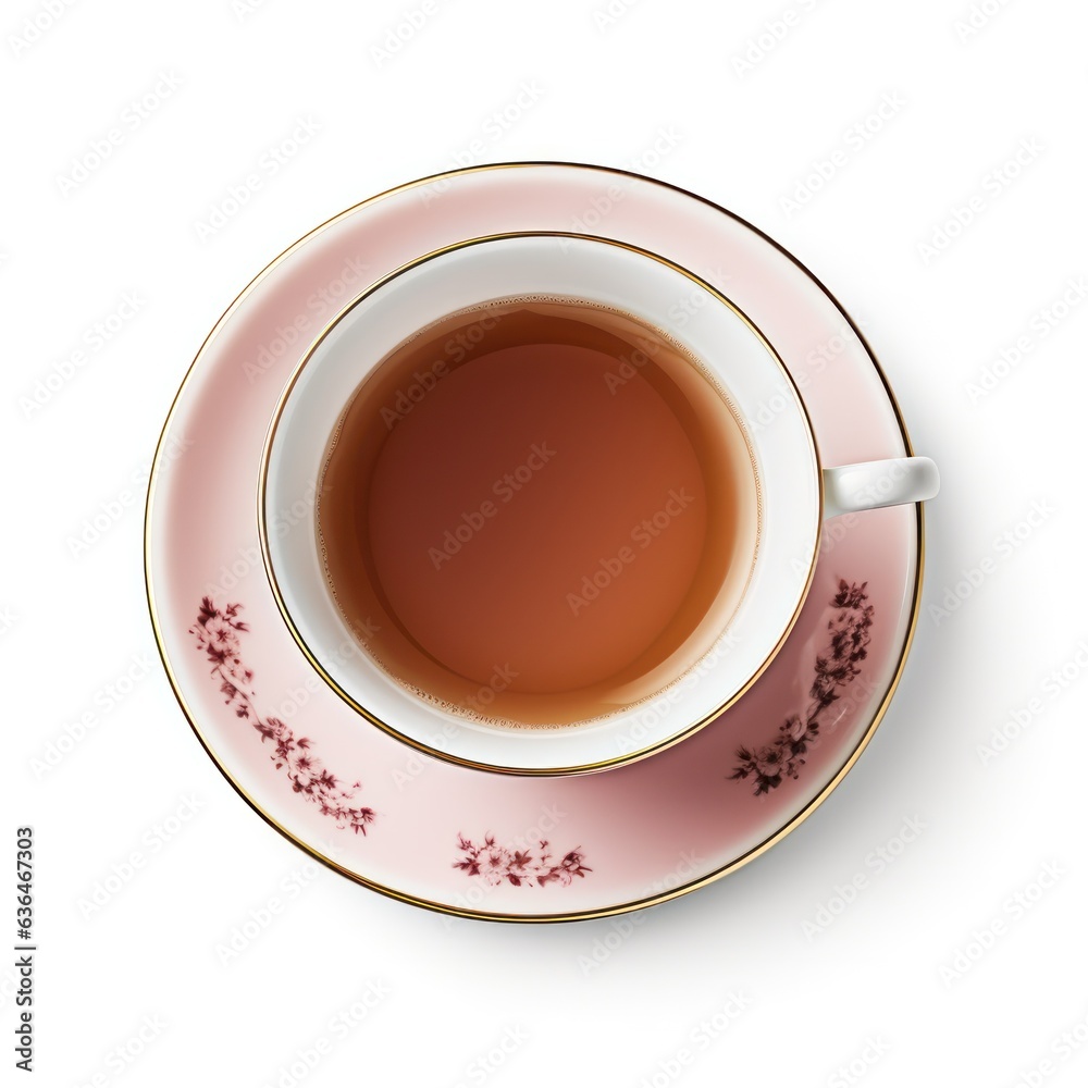 tea cup isolated.