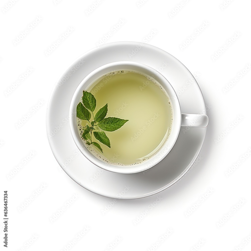 tea cup isolated.