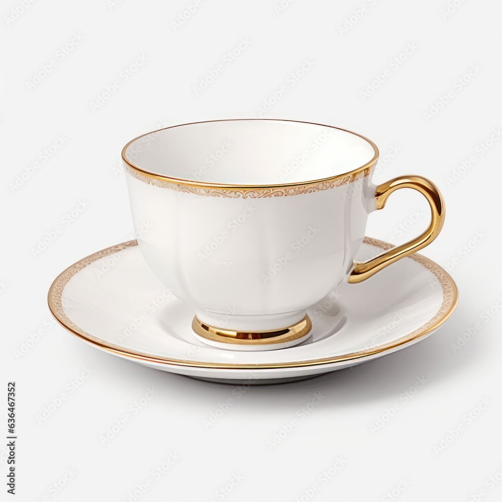 tea cup isolated.