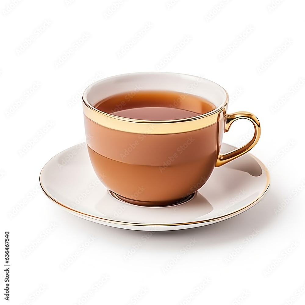 tea cup isolated.