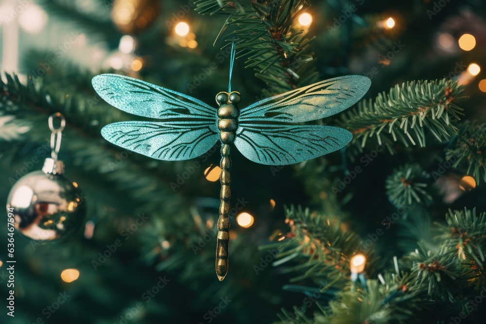 Christmas dragonfly toy