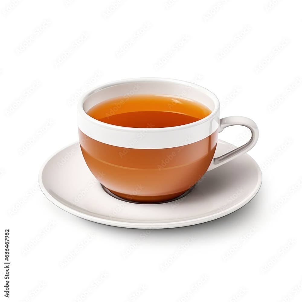 tea cup isolated.