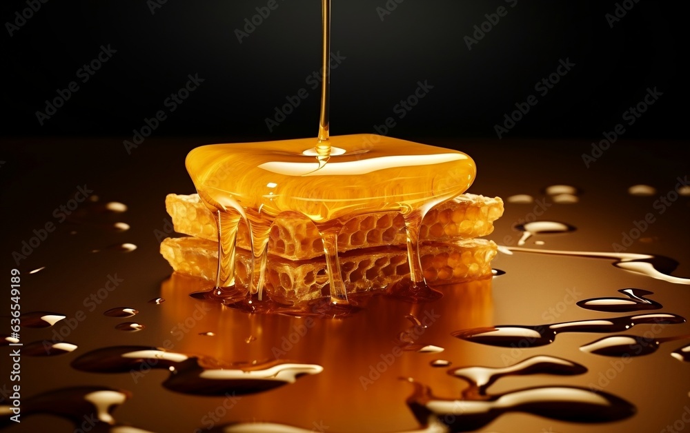 Gleaming Honey Ingredient App Icon Recipe Symbol Sweetness. Generative AI