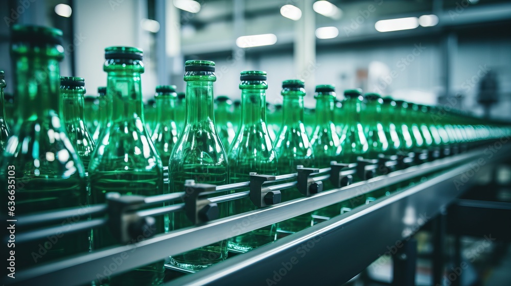 manufacturing industry Conveyor belt-type beverage bottle products