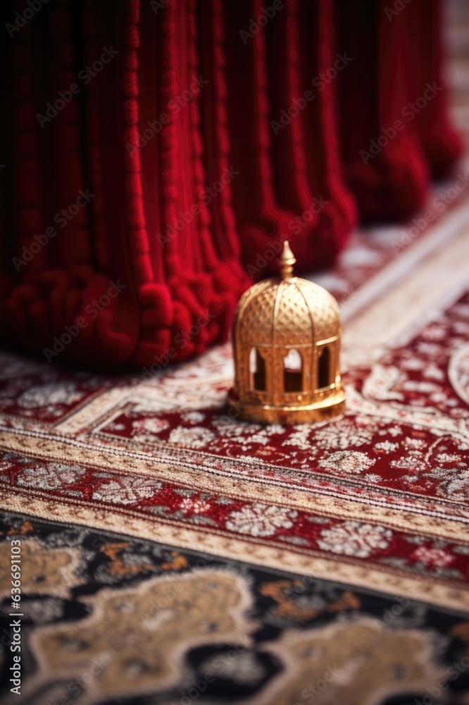 close-up of a traditional carpet