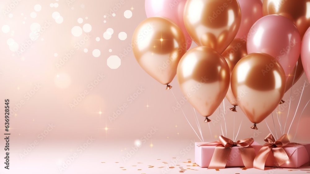 Party holiday background with balloons