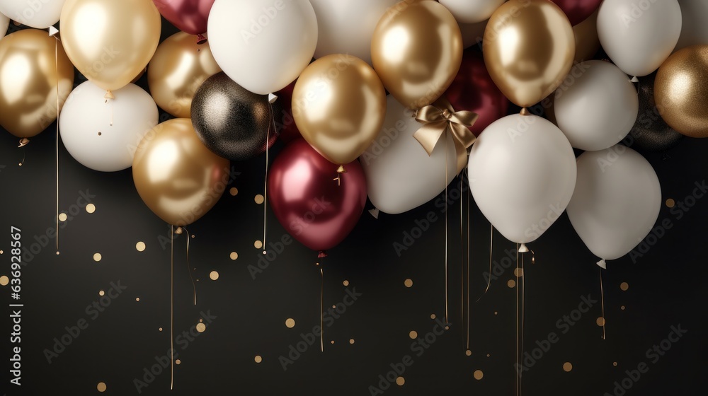 Party holiday background with balloons