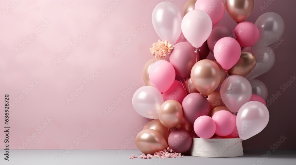 Party holiday background with balloons