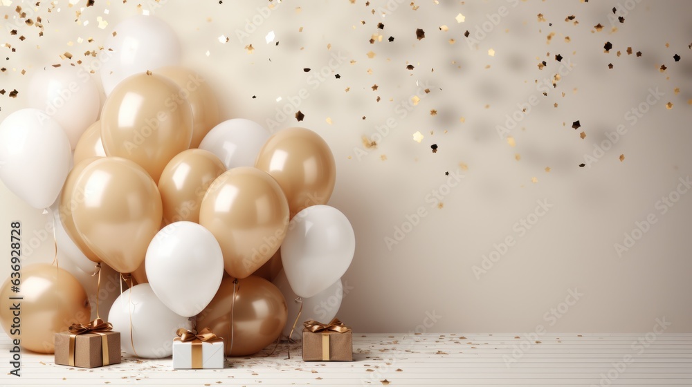 Party holiday background with balloons