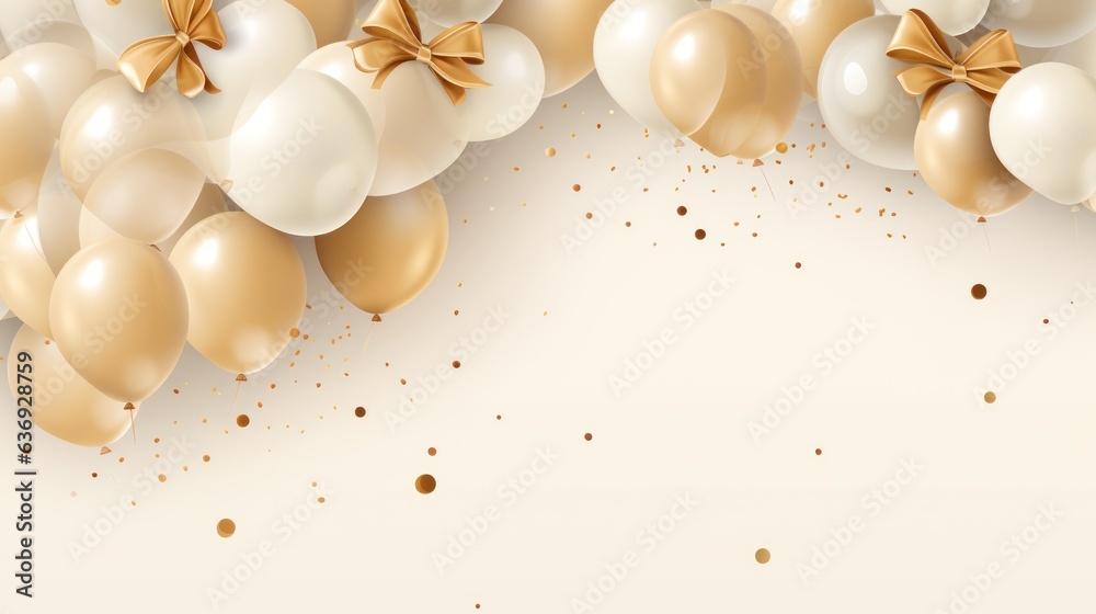 Party holiday background with balloons