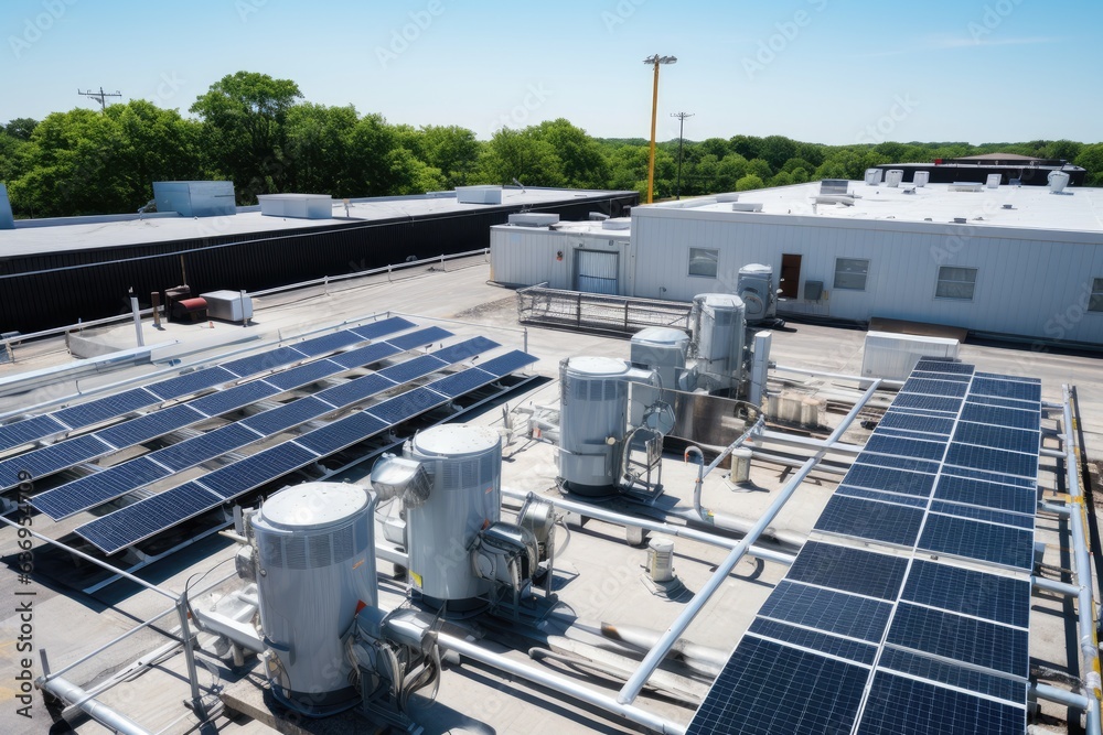 Solar power panels and HVAC Systems with Automation