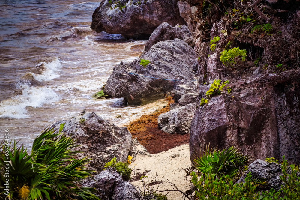 Beautiful and historic view of Cozumel Maya