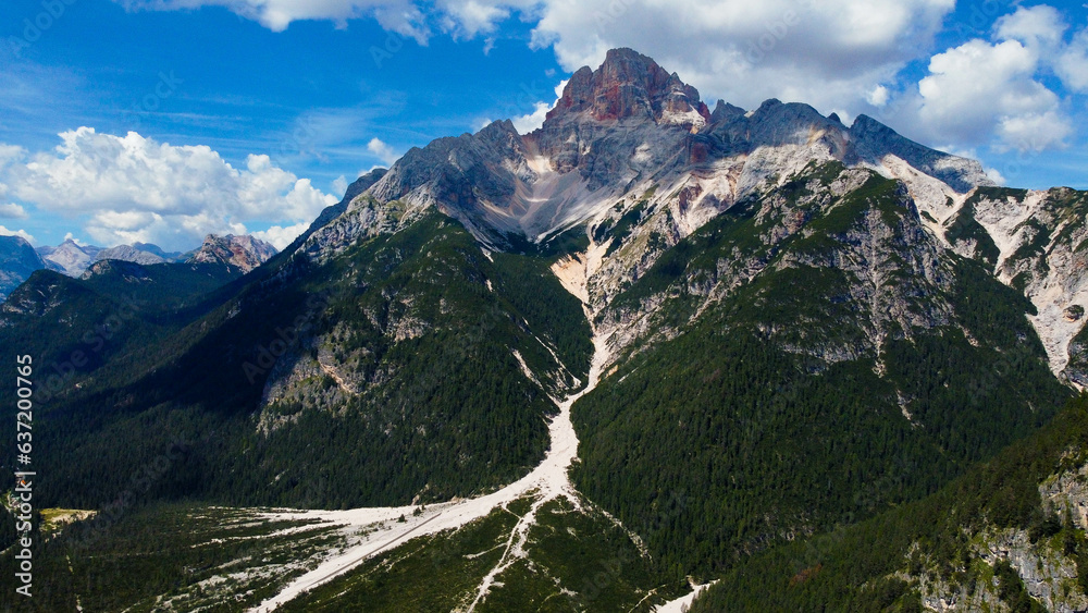 Crep Checio peak, Tre Cime, mountains