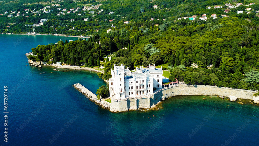 Miramare is a famous castle , Trieste, Italy