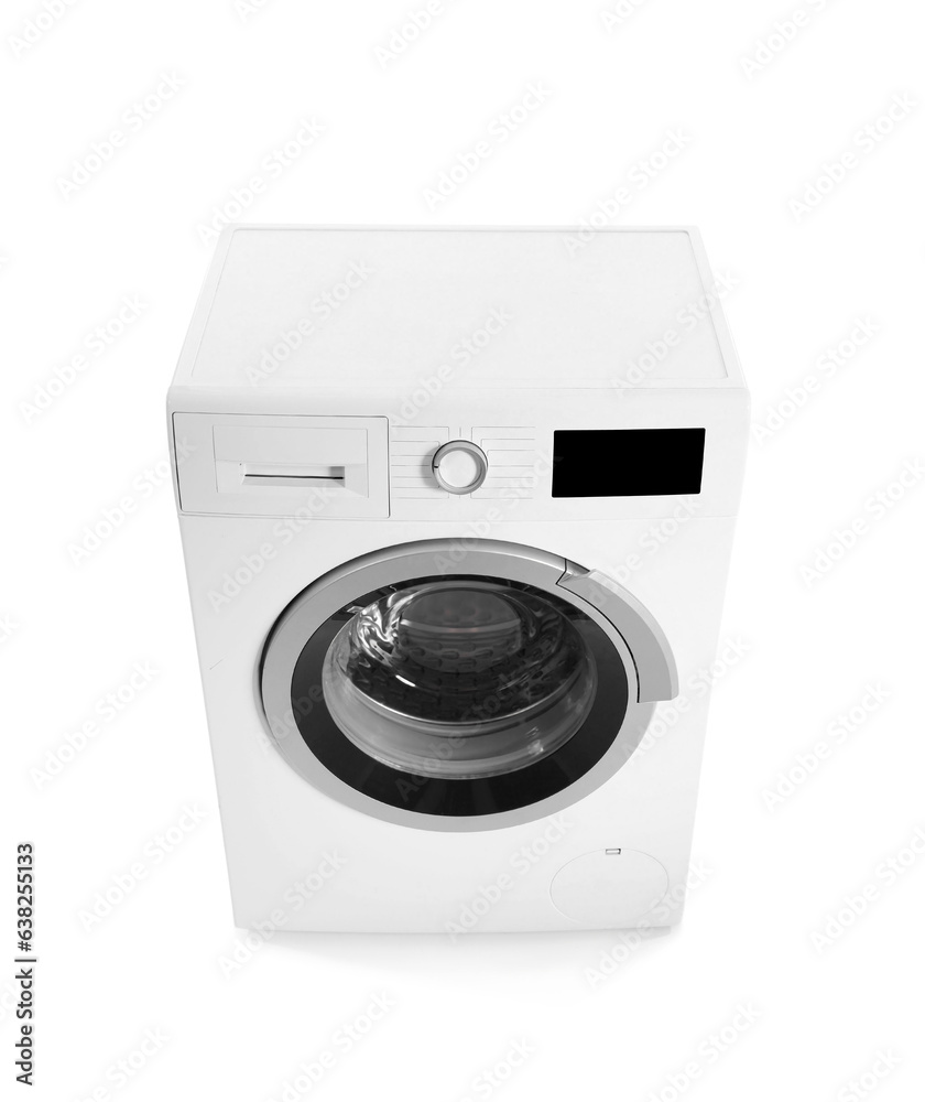 Washing machine isolated on white background