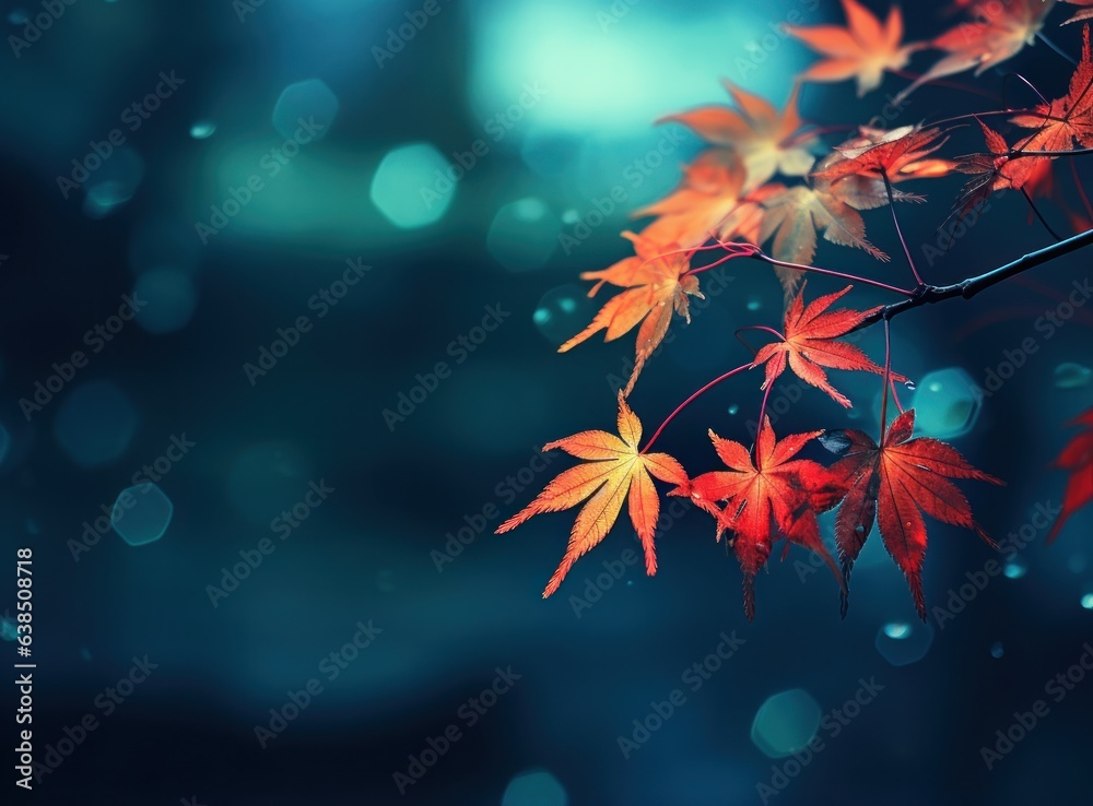 Japanese maple with red leaves