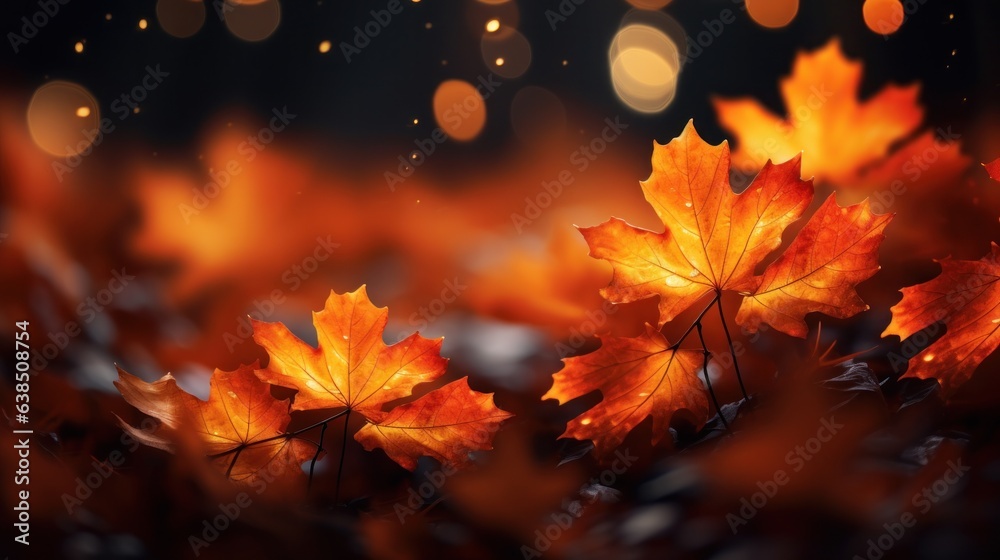 Autumn leaves background