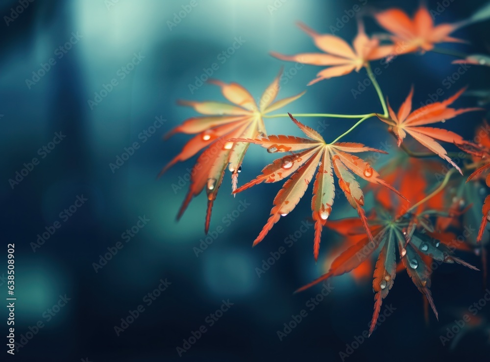 Japanese maple with red leaves