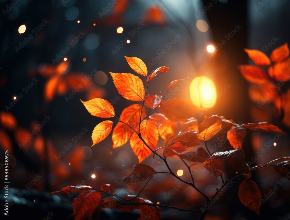 Autumn leaves background