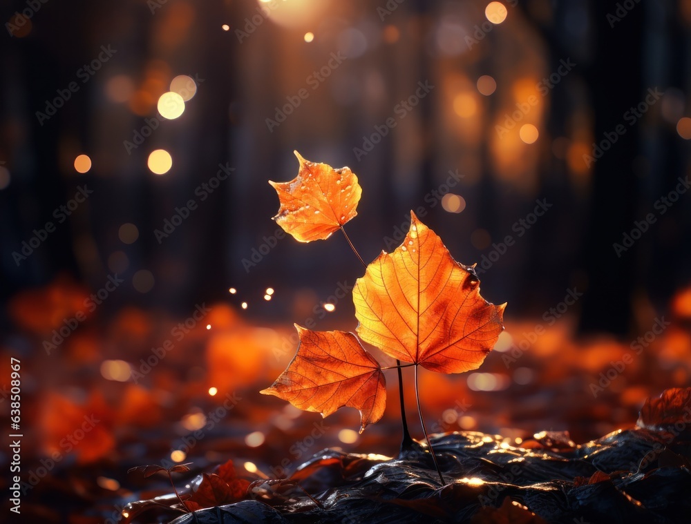 Autumn leaves background