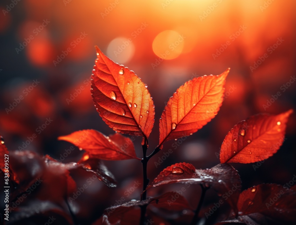 Autumn leaves background