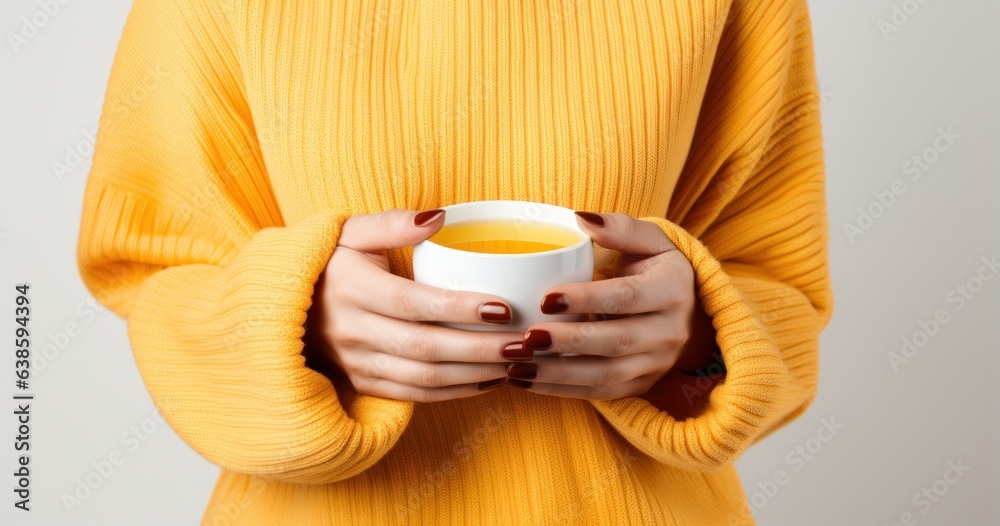 Vivid background with orange tea