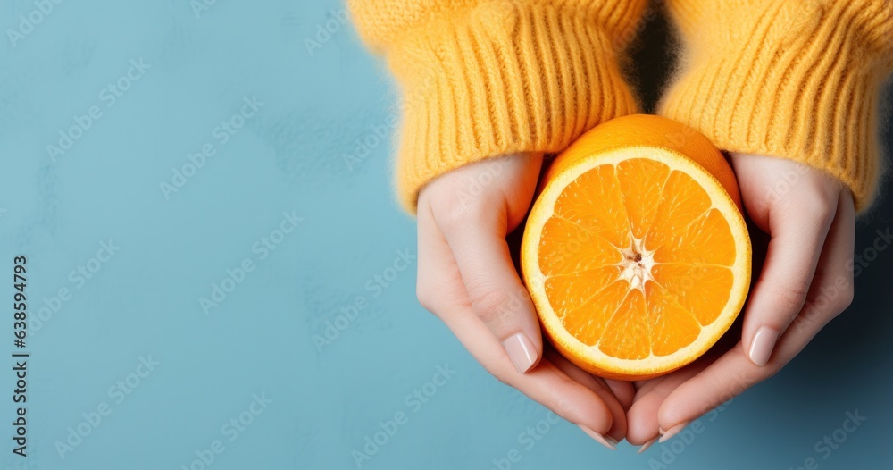 Vivid background with orange tea