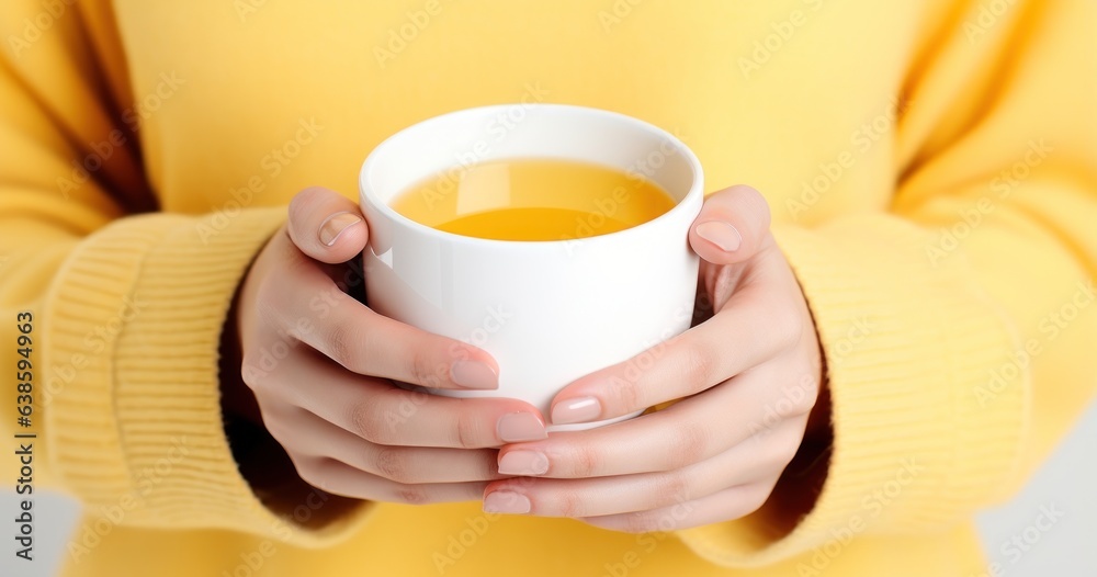 Vivid background with orange tea