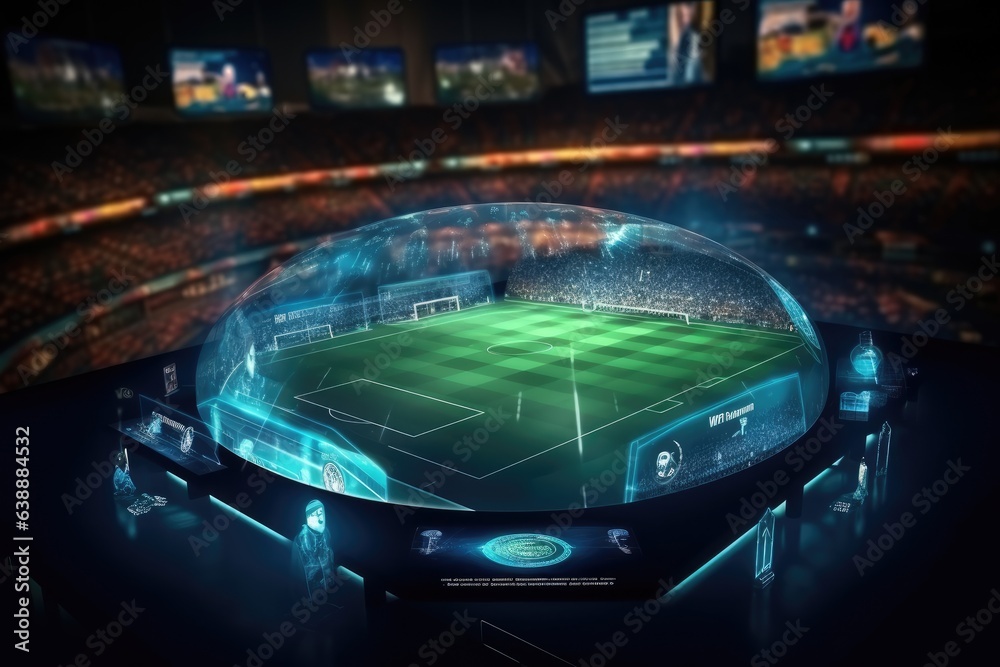 Virtual futuristic computer football simulator