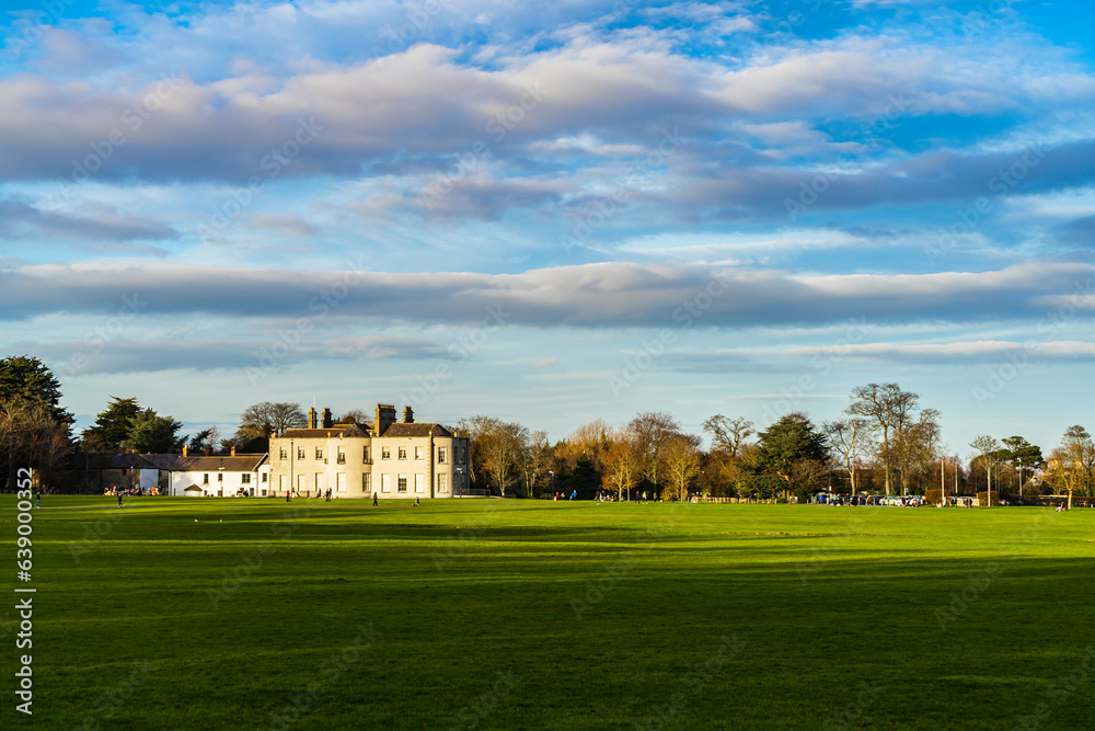 Early spring in Marley Park in Dublin Ireland