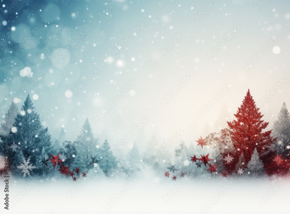 Holiday background with Christmas tree