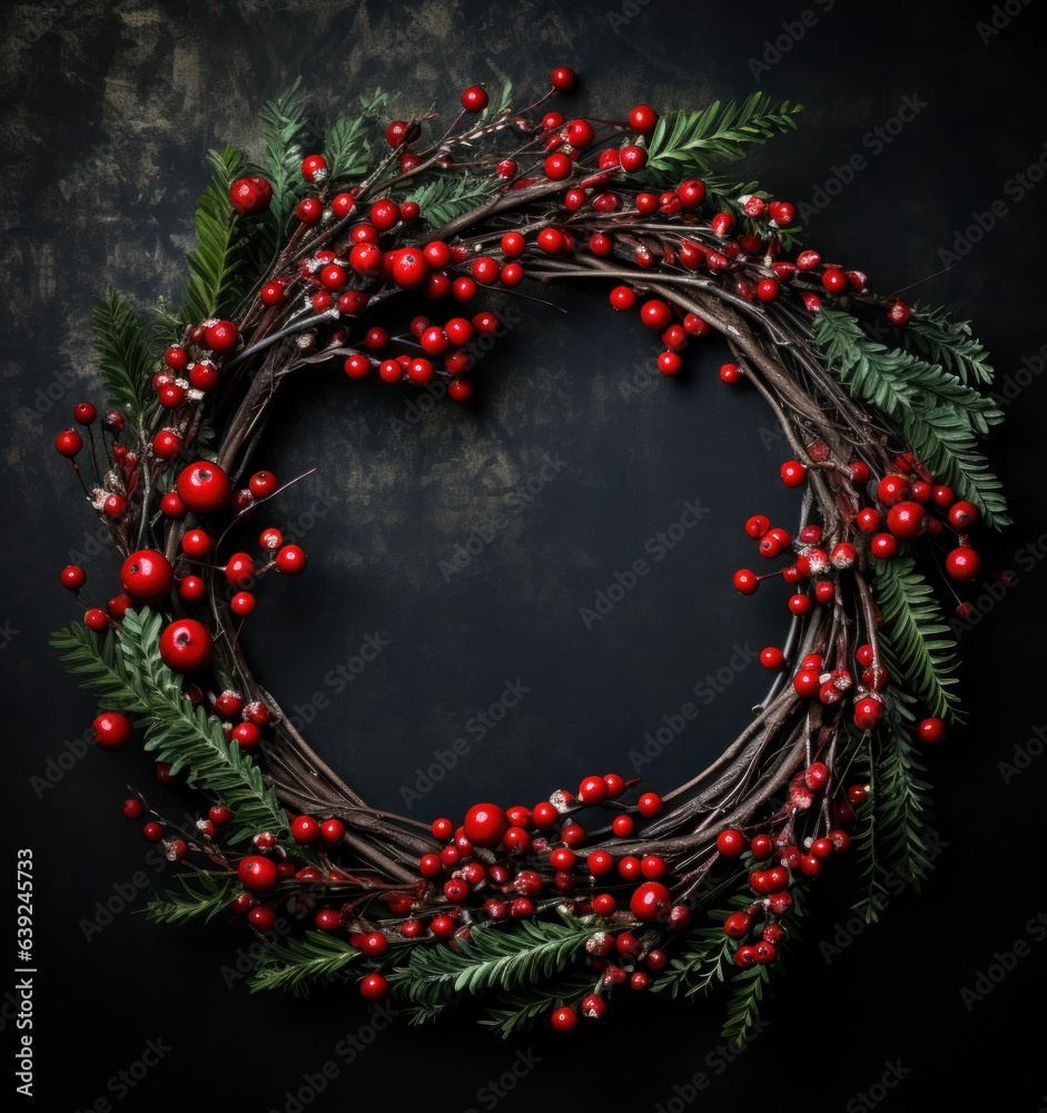 Christmas harry acacia juniper wreath