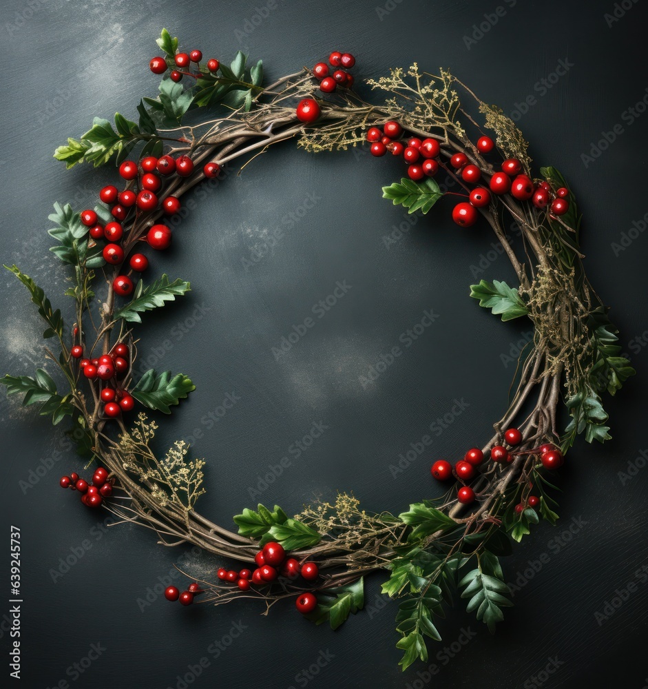 Christmas harry acacia juniper wreath