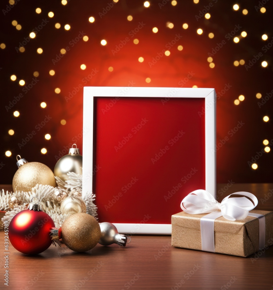 Abstract Christmas frame background